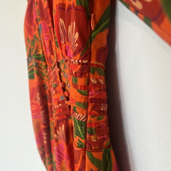@farmrio Farm for Anthropologie Red Motif Maxi Dress Size XXS *Sold Out Online* - Picture 7 of 7